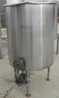 USED: Tank, 225 gallon, 304 stainless steel, vertical. 38