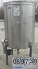 USED: Tank, 300 gallon, 304 stainless steel, vertical. 42