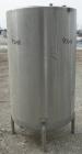 USED: Tank, 290 gallon, 304 stainless steel, vertical. Approximate38