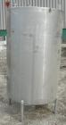 USED: Tank, 290 gallon, 304 stainless steel, vertical. Approximate38