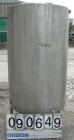 USED: Tank, 290 gallon, 304 stainless steel, vertical. Approximate38
