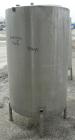 USED: Tank, 290 gallon, 304 stainless steel, vertical. Approximate38