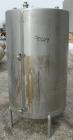USED: Tank, 290 gallon, 304 stainless steel, vertical. Approximate38