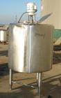 Used APV Crepaco Insulated Scraper Mixing Tank, 185 Gallon, 316 Stainless Steel. 40