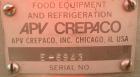 Used APV Crepaco Insulated Scraper Mixing Tank, 185 Gallon, 316 Stainless Steel. 40