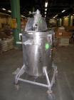Used Acme Tank, 95 gallon, stainless steel, vertical. 28