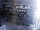 Used Acme Tank, 95 gallon, stainless steel, vertical. 28