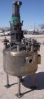 Used Alloy Fab Pressure Tank, 100 gallon, 304L stainless steel, vertical. 36