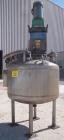 Used Alloy Fab Pressure Tank, 100 gallon, 304L stainless steel, vertical. 36