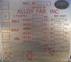 Used Alloy Fab Pressure Tank, 100 gallon, 304L stainless steel, vertical. 36