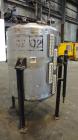 Used Alloy Fab Pressure Tank, 300 Gallons, 316L Stainless Steel, Vertical.  42” Diameter x 47” straight side, dish top and bottom.  Internal rated 60 psi/full vacuum at 100 degrees F.  Openings:  top...