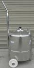 USED: Alloy Products Pressure Tank, 13 gallon, 316 stainless steel, vertical.  18