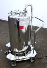 Used Alloy Products Pressure Tank, 33 Gallon, 316L Stainless Steel, Vertical. 17.71” Diameter x 29” straight side. Dished top and bottom. Internal rated 50 psi at -20 to 350 degrees F. Openings top (...