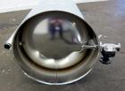 Used Alloy Products Pressure Tank, 33 Gallon, 316L Stainless Steel, Vertical. 17.71” Diameter x 29” straight side. Dished top and bottom. Internal rated 50 psi at -20 to 350 degrees F. Openings top (...