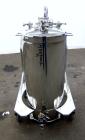 Used Alloy Products Pressure Tank, 33 Gallon, 316L Stainless Steel, Vertical. 17.71” Diameter x 29” straight side. Dished top and bottom. Internal rated 50 psi at -20 to 350 degrees F. Openings top (...