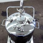 Used Alloy Products Pressure Tank, 33 Gallon, 316L Stainless Steel, Vertical. 17.71” Diameter x 29” straight side. Dished top and bottom. Internal rated 50 psi at -20 to 350 degrees F. Openings top (...