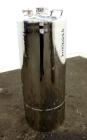 Used Alloy Products Pressure Tank, 33 Gallon, 316L Stainless Steel, Vertical. 17.71” Diameter x 29” straight side. Dished top and bottom. Internal rated Full Vacuum to 85 psi at -20 to 350 degrees F....