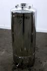 Used Alloy Products Pressure Tank, 33 Gallon, 316L Stainless Steel, Vertical. 17.71” Diameter x 29” straight side. Dished top and bottom. Internal rated Full Vacuum to 85 psi at -20 to 350 degrees F....