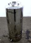 Used Alloy Products Pressure Tank, 33 Gallon, 316L Stainless Steel, Vertical. 17.71” Diameter x 29” straight side. Dished top and bottom. Internal rated Full Vacuum to 85 psi at -20 to 350 degrees F....