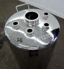 Used Alloy Products Pressure Tank, 33 Gallon, 316L Stainless Steel, Vertical. 17.71” Diameter x 29” straight side. Dished top and bottom. Internal rated Full Vacuum to 85 psi at -20 to 350 degrees F....