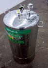 Used 25 Gallon Stainless Steel Alloy Products Pressure Tank