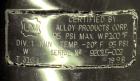 Used 33 Gallon Stainless Steel Alloy Products Pressure Tank