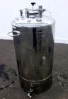 Used- 25 Gallon Stainless Steel Alloy Products Pressure Tank