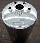 Used Alloy Products Pressure Tank, 33 Gallon, 316 Stainless Steel, Vertical. 17.71” Diameter x 29” straight side. Dished top and bottom. Internal rated Full Vacuum to 85 psi at -20 to 350 degrees F. ...