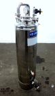 Used Alloy Products Pressure Tank, 15 Gallon, 316 Stainless Steel, Vertical. 12” Diameter x 30” straight side. Dished top and bottom. Internal rated Full Vacuum to 45 psi at -20 to 350 degrees F. Ope...