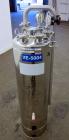 Used Alloy Products Pressure Tank, 15 Gallon, 316 Stainless Steel, Vertical. 12” Diameter x 30” straight side. Dished top and bottom. Internal rated Full Vacuum to 45 psi at -20 to 350 degrees F. Ope...