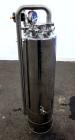 Used Alloy Products Pressure Tank, 15 Gallon, 316 Stainless Steel, Vertical. 12” Diameter x 30” straight side. Dished top and bottom. Internal rated Full Vacuum to 45 psi at -20 to 350 degrees F. Ope...