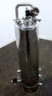 Used Alloy Products Pressure Tank, 15 Gallon, 316 Stainless Steel, Vertical. 12” Diameter x 30” straight side. Dished top and bottom. Internal rated Full Vacuum to 45 psi at -20 to 350 degrees F. Ope...