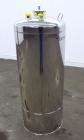 Used Alloy Products Pressure Tank, 36.99 Gallon (140 Liter), 316L Stainless Steel, Vertical. 17.74” Diameter x 29” straight side. Dished top and bottom. Internal rated 85 psi at -20 to 100 degrees F....