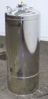 Used Alloy Products Pressure Tank, 36.99 Gallon (140 Liter), 316L Stainless Steel, Vertical. 17.74” Diameter x 29” straight side. Dished top and bottom. Internal rated 85 psi at -20 to 100 degrees F....
