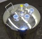 Used Alloy Products Pressure Tank, 36.99 Gallon (140 Liter), 316L Stainless Steel, Vertical. 17.74” Diameter x 29” straight side. Dished top and bottom. Internal rated 85 psi at -20 to 100 degrees F....