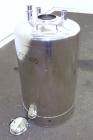 Used- 25 Gallon Stainless Steel Alloy Products Pressure Tank