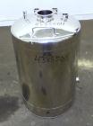 Used Alloy Products Pressure Tank, 25 Gallon, 316L Stainless Steel, Vertical. Approximate 18” Diameter x 24” straight side. Dished top and bottom. Internal rated 95 psi at -20 to 100 degrees F. Openi...