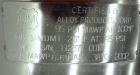 Used Alloy Products Pressure Tank, 25 Gallon, 316L Stainless Steel, Vertical. Approximate 18” Diameter x 24” straight side. Dished top and bottom. Internal rated 95 psi at -20 to 100 degrees F. Openi...