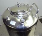 Used- 5 Gallon Stainless Steel Alloy Products Pressure Tank