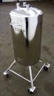 Used- 36 Gallons Stainless Steel Alloy Products Pressure Tank