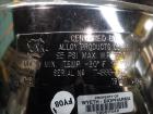 Used Alloy Products Pressure Tank, 30 Gallon, 316L Stainless Steel, Vertical. Approximate 18