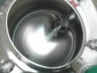 USED: Alloy Products pharmaceutical-hygienic portable pressure tank, 6 gallons, 304 stainless steel, vertical. 12