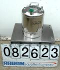USED: Alloy Products pharmaceutical-hygienic portable pressure tank, 6 gallons, 304 stainless steel, vertical. 12