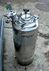 USED: Alloy Products Pressure Tank, 5 gallon, 316 stainless steel, vertical. 9