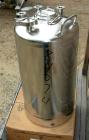 USED: Alloy Products pressure tank, 8 gallon, 316 stainless steel, vertical. 12