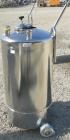 USED: Alloy Products pressure tank, 25 gallon, 316 stainless steel, vertical. 18
