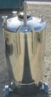 USED: Alloy Products pressure tank, 25 gallon, 316 stainless steel, vertical. 18