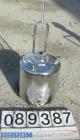 USED: Alloy Products pressure tank, 13 gallon, 316 stainless steel, vertical. 18