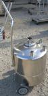 USED: Alloy Products pressure tank, 13 gallon, 316 stainless steel, vertical. 18