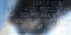 USED: Alloy Products pressure tank, 13 gallon, 316 stainless steel, vertical. 18